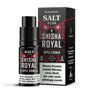 Flavorist Shisha Royal Apple Crunch 6mg Liquid Flasche – Premium Apfel Shisha Geschmack