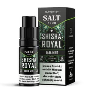 Flavorist Shisha Royal Baba Mint 6mg Liquid Flasche – Intensive kühle Shisha Minze