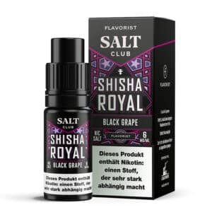 Flavorist Shisha Royal Black Grape 6mg Liquid Flasche – Dunkle süße Shisha Traube