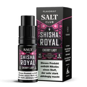 Flavorist Shisha Royal Cherry Lady 6mg Liquid Flasche – Tiefrote süße Shisha Kirsche
